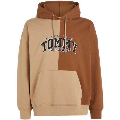 textil Hombre Sudaderas Tommy Jeans TJM RLX VARSITY TWO-TONE  HOODIE Beige