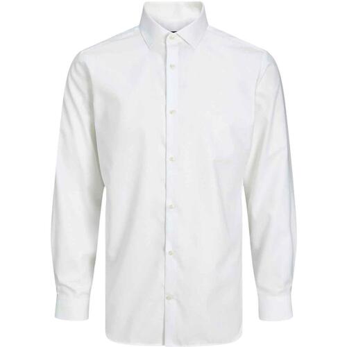 textil Hombre Camisas manga larga Jack & Jones JPRBLAPARKER SHIRT L/S Blanco