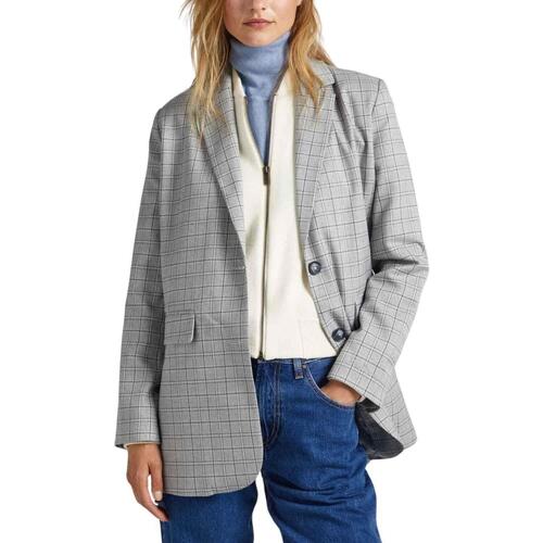 textil Mujer Abrigos Pepe jeans ROMY CHECK Gris