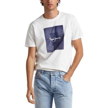 textil Hombre Camisetas manga corta Pepe jeans WELSCH Blanco
