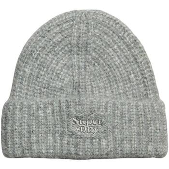 Accesorios textil Mujer Gorro Superdry RIB KNIT BEANIE HAT Gris