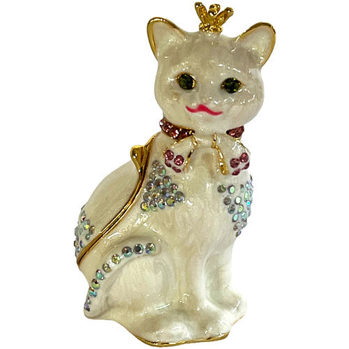 Casa Figuras decorativas Signes Grimalt Caja miniatura gato Beige