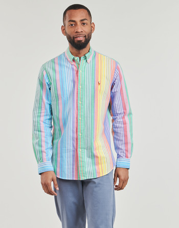 textil Hombre Camisas manga larga Polo Ralph Lauren CHEMISE COUPE DROITE EN OXFORD Multicolor