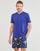 textil Hombre Camisetas manga corta Polo Ralph Lauren T-SHIRT AJUSTE COL V EN COTON Azul