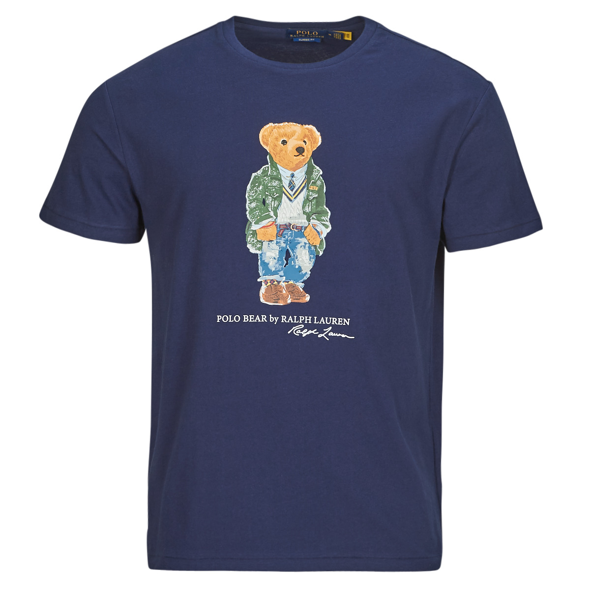 textil Hombre Camisetas manga corta Polo Ralph Lauren T-SHIRT POLO BEAR AJUSTE EN COTON Marino