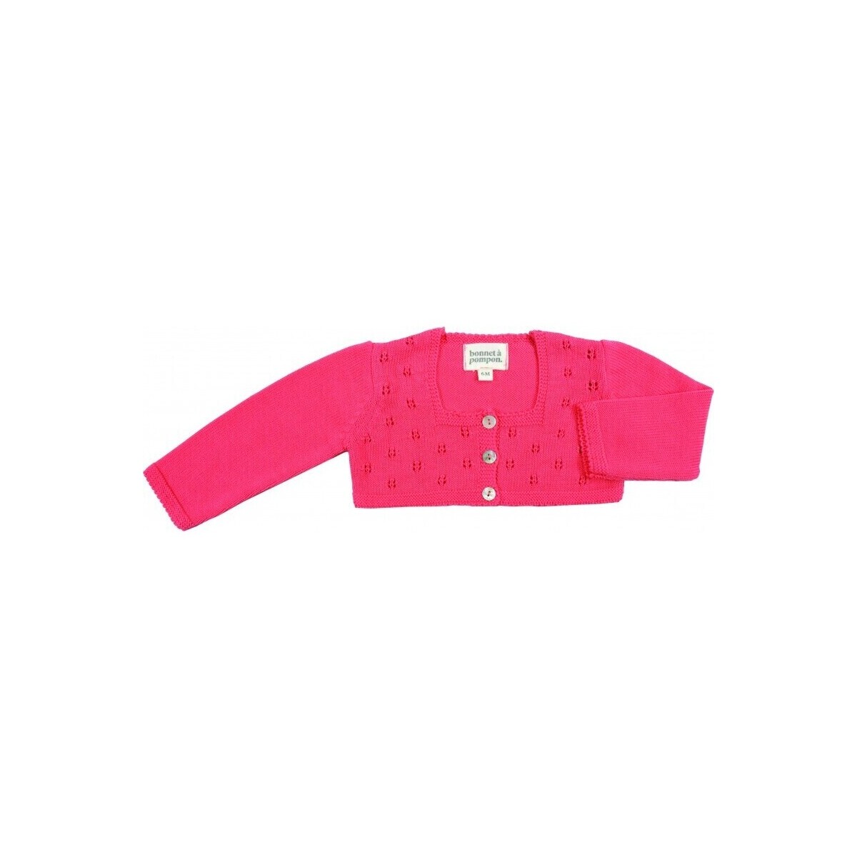 textil Niños Chaquetas de punto Bonnet À Pompon 12TO24-227 Rosa