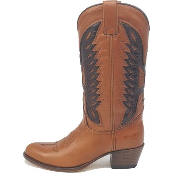 Zapatos Mujer Botas Sendra boots - Botas Cowboy Debora Cera Crust 18492 Negro