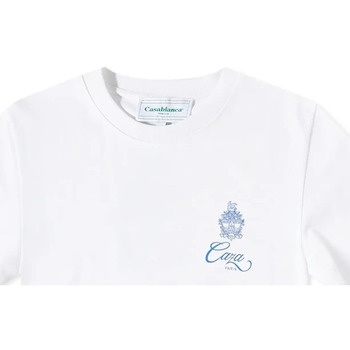textil Hombre Camisetas manga corta Casablanca MF22-JTS-001-11 - Hombres Blanco