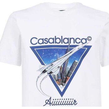 textil Hombre Camisetas manga corta Casablanca MF22-JTS-001-22 - Hombres Blanco