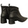 Zapatos Mujer Botas Ezzio botin tacon 5 cm con aristas Negro