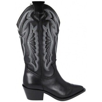 Zapatos Mujer Botas Calzados Vesga Botas Cowboy o Tejanas Mujer de LOL 7120 Juana Negro