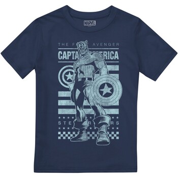 textil Niños Camisetas manga corta Captain America  Azul