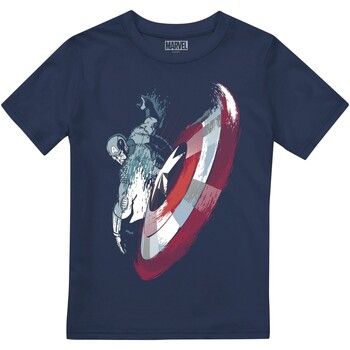 textil Niños Camisetas manga corta Captain America  Azul