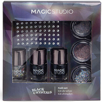 Belleza Mujer Esmalte para uñas Magic Studio Black Crystals Nail Lote 