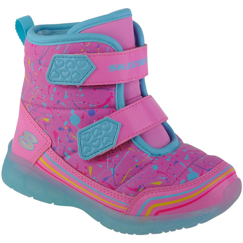 Zapatos Niña Botas de nieve Skechers Illumi-Brights - Power Paint Rosa
