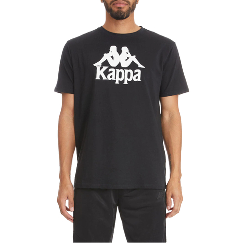 textil Hombre Camisetas manga corta Kappa Authentic Estessi T-shirt Negro
