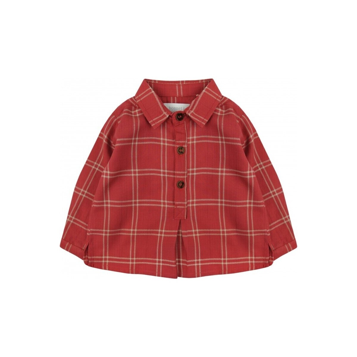 textil Niños Camisas manga larga Bonnet À Pompon TOSM26-136 Rojo
