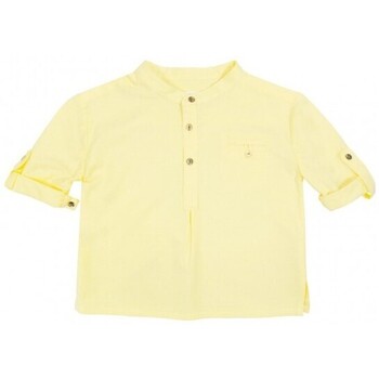 textil Niños Camisas manga larga Bonnet À Pompon 10TO26-190 Amarillo