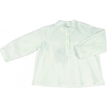 textil Niño Camisas manga larga Bonnet À Pompon 13TO36-131 Blanco