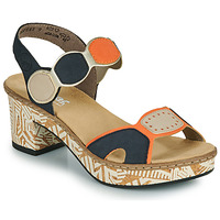 Zapatos Mujer Sandalias Rieker  Marino / Naranja / Beige