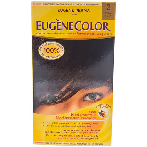 Belleza Mujer Coloración Eugene Perma Permanent Coloring Cream Eugènecolor - 02 Chatain - 02 Chatain Beige