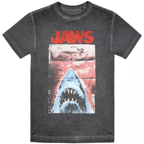 textil Hombre Camisetas manga larga Jaws Punk Negro