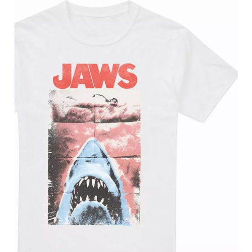 textil Hombre Camisetas manga larga Jaws Punk Blanco