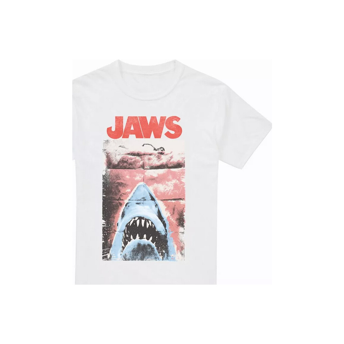 textil Hombre Camisetas manga larga Jaws Punk Blanco