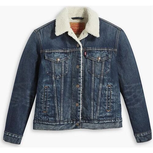 textil Mujer Chaquetas Levi's 36136 0035 SHERPA TRUCKER-THAT NEW Azul