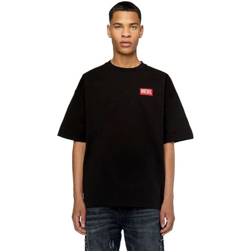 textil Hombre Tops y Camisetas Diesel A11593 0NIAR T-NLABEL-L1-9XX Negro
