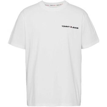 textil Hombre Camisetas manga corta Tommy Jeans DM0DM16878-YBR Blanco