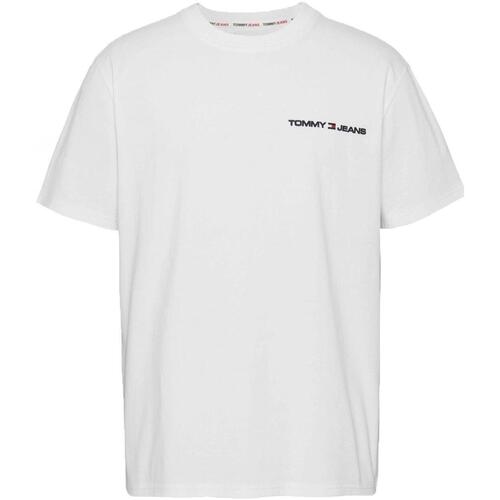 textil Hombre Camisetas manga corta Tommy Jeans DM0DM16878-YBR Blanco