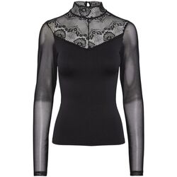 textil Mujer Camisetas sin mangas Pieces 17144660 NAYA-BLACK Negro