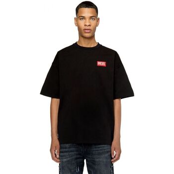 textil Hombre Tops y Camisetas Diesel A11593 0NIAR T-NLABEL-L1-9XX Negro