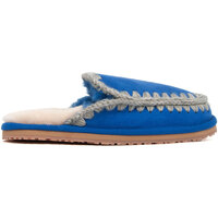 Zapatos Mujer Zuecos (Mules) Mou FW161007A SUEDE SLIPPER FULL ESKIMO STITCH LAPBL Azul