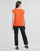 textil Mujer Camisetas manga corta Pieces PCBILLO TEE LUREX STRIPES Naranja