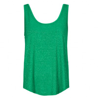 textil Mujer Camisetas sin mangas Pieces PCBILLO TANK TOP LUREX Verde