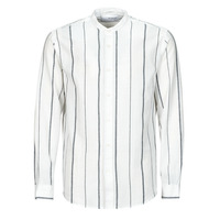 textil Hombre Camisas manga larga Selected SLHREGNEW-LINEN Blanco / Azul