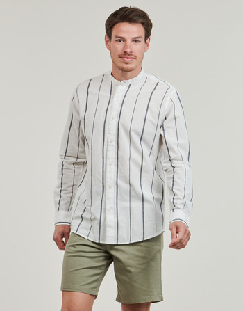 textil Hombre Camisas manga larga Selected SLHREGNEW-LINEN Blanco