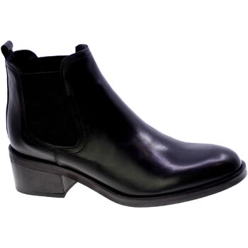 Zapatos Mujer Botines Alto Gradimento Stivaletto Beatles Donna Nero Tr1001/23 Negro