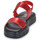 Zapatos Mujer Sandalias Art MALAGA Rojo / Metalizado