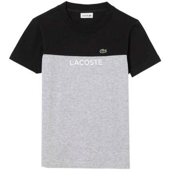 textil Niño Tops y Camisetas Lacoste TEE-SHIRT TJ5289 Gris
