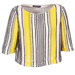 textil Mujer Tops / Blusas Antik Batik ZABOU Amarillo / Blanco / Negro
