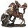 Casa Figuras decorativas Signes Grimalt San jorge a caballo y dragon Oro