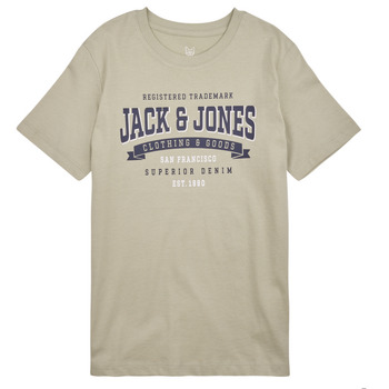 textil Niño Camisetas manga corta Jack & Jones JJELOGO TEE SS NECK 2 COL 23/24 NOOS JNR Beige