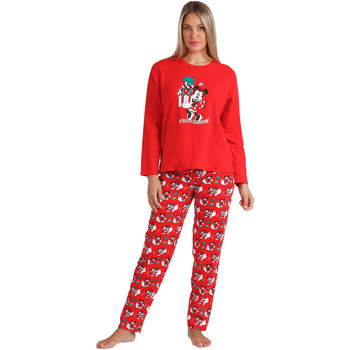 textil Mujer Pijama Admas Pijama loungewear pantalón y top Vacaciones Disney Rojo