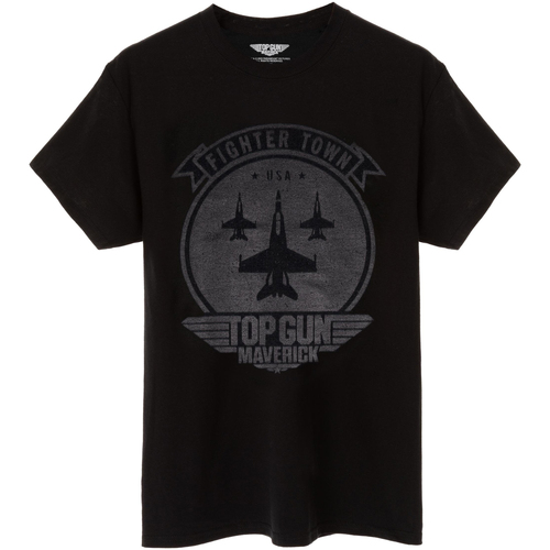 textil Hombre Camisetas manga larga Top Gun: Maverick Fighter Town Negro