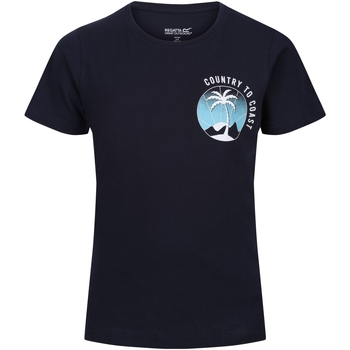 textil Niños Camisetas manga corta Regatta Bosley VI Azul