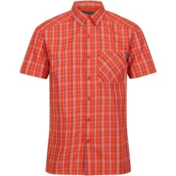 textil Hombre Camisas manga corta Regatta Kalambo VII Rojo
