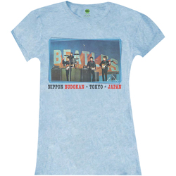 textil Mujer Camisetas manga larga The Beatles Nippon Budokan Azul